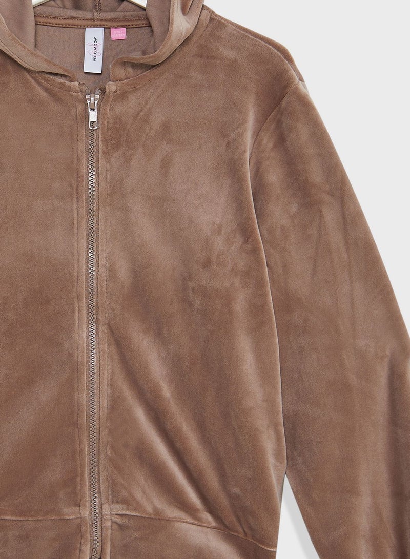 Kids Essential Zip Through Hoodie