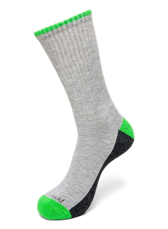 Insect Shield Sport Crew Sock, Stretchy and Comfortable Crew Socks with Padding and Tick Protection - Image 1