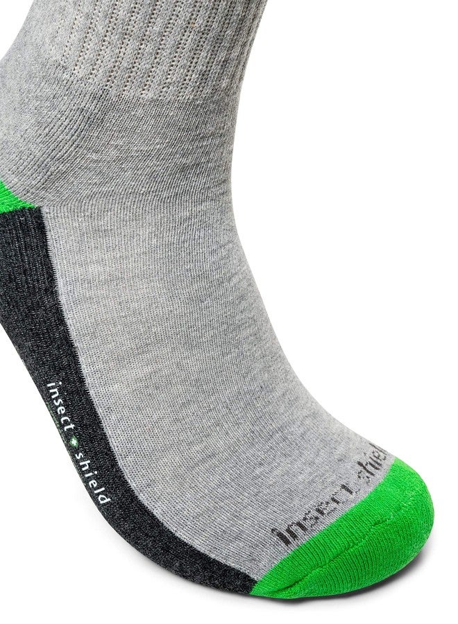 Insect Shield Sport Crew Sock, Stretchy and Comfortable Crew Socks with Padding and Tick Protection - Image 5
