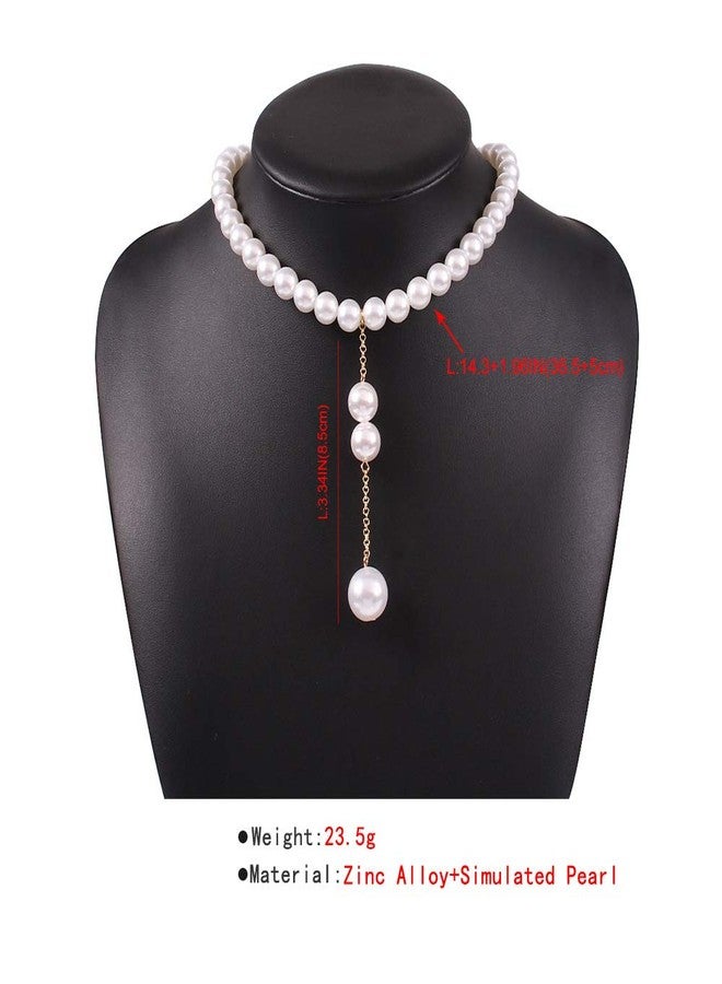 Aimimier Bohemian Beaded Choker Necklace Vintage Y Necklace Prom Party Festival Statement Necklace for Women - Image 4