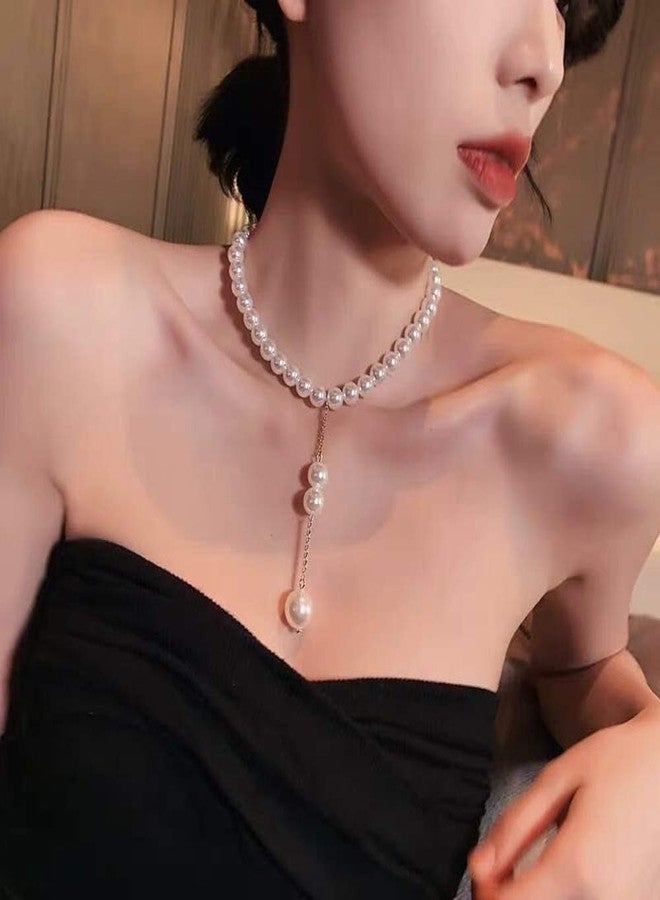 Aimimier Bohemian Beaded Choker Necklace Vintage Y Necklace Prom Party Festival Statement Necklace for Women - Image 1