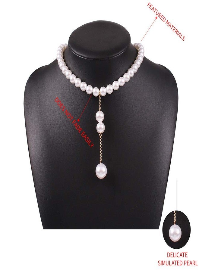 Aimimier Bohemian Beaded Choker Necklace Vintage Y Necklace Prom Party Festival Statement Necklace for Women - Image 5