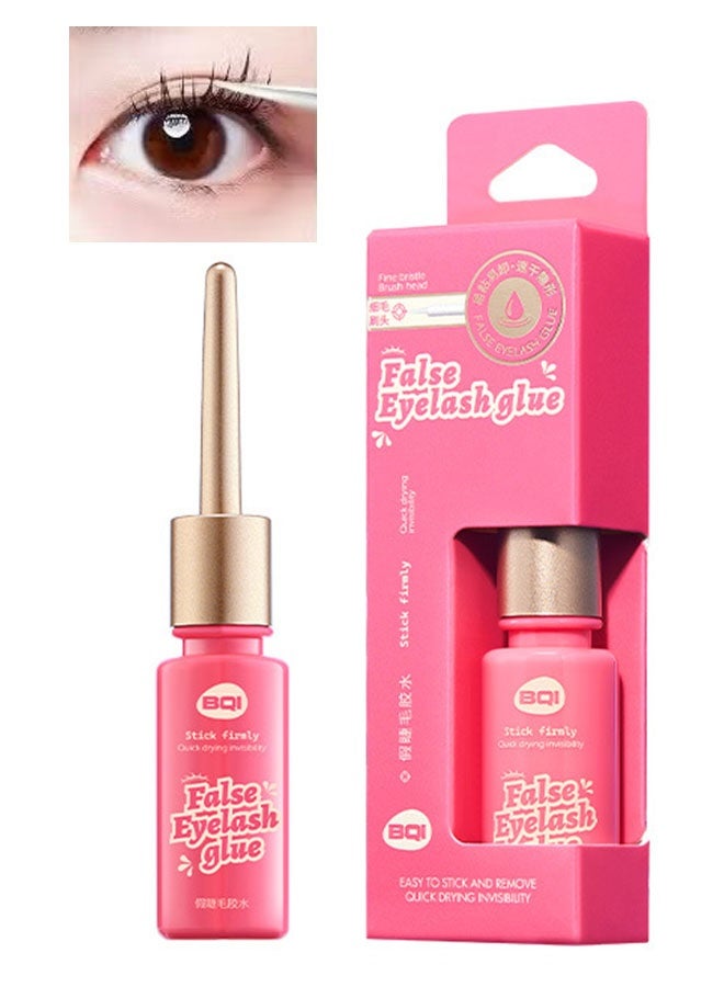 BQI False Eyelash Glue, Super Strong Waterproof Clear Long Eyelash Glue, Lasting Sweat and Tear Proof Lash Glue for Eyelash Extensions, All Day Hold Durable Brush On Waterproof - Image 1
