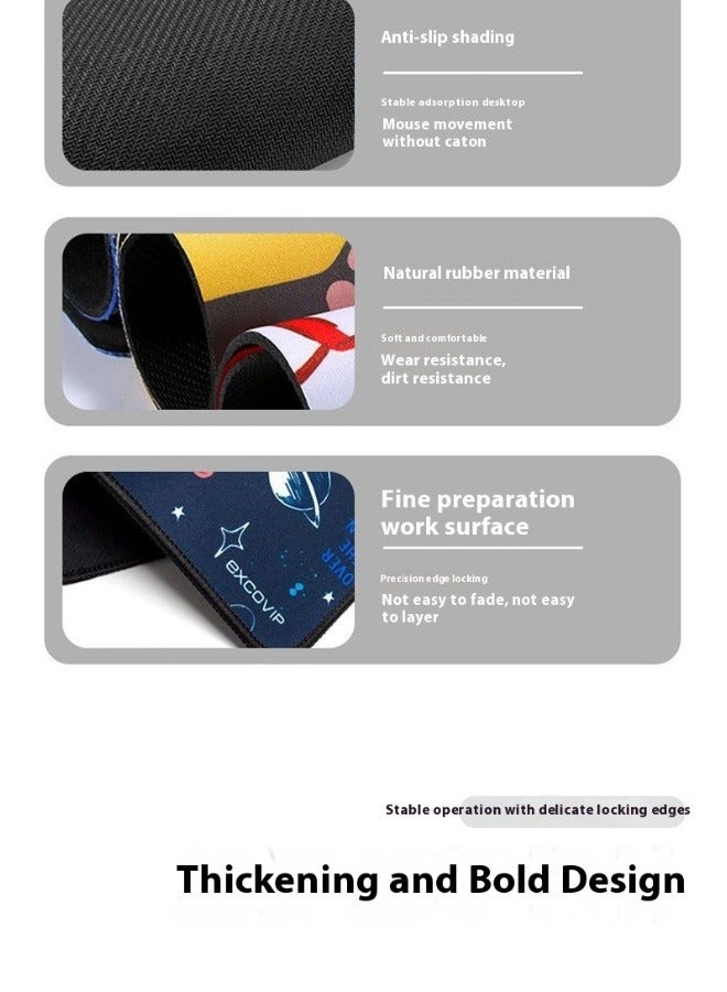 AiQi 265x215x5mm Striking Blue Anti - Slip Esports Gaming Mouse Pad – Ultra - Smooth & Effortlessly Cleanable Surface for Precision Control, Durable Construction with Long - Lasting Performance, Perfect for Intense Gaming Marathons and High - Pressure Office Tasks  - Image 3