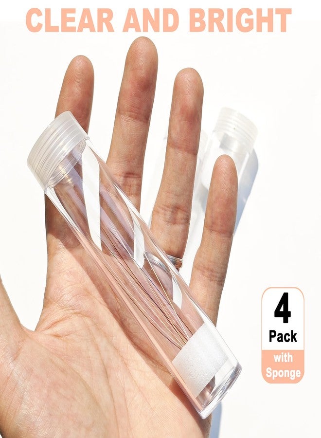 Anranmm 4 Pack Cat Whisker Holder - Transparent Cat Whisker Jar with Lid, Pet Beard Hair Collector & Keeper, Mini Decor for Home & Memorial Gift for Pet Lovers - Image 4