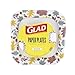 Glad Square Disposable Paper Plates Falling Foliage Pattern Strong Sturdy Soak Proof and Microwavable Decorative Plates for Dinner and Everyday Use 10 Inch 20 Count - Image 1