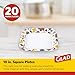 Glad Square Disposable Paper Plates Falling Foliage Pattern Strong Sturdy Soak Proof and Microwavable Decorative Plates for Dinner and Everyday Use 10 Inch 20 Count - Image 4