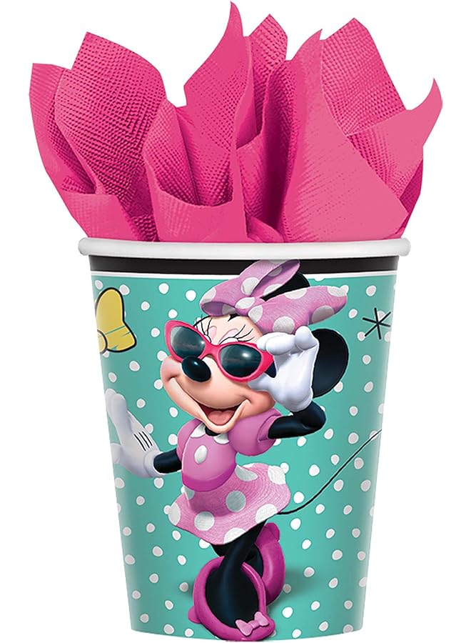 Amscan Cups | Disney© Minnie Mouse Happy Helpers Collection | 8 Pcs | Party Accessory
