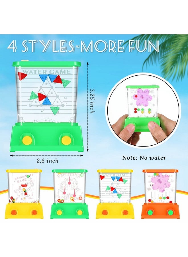 Gejoy Gejoy 4 Pieces Water Games Handheld for Kids Mini Ring Toss Retro Pastime Toys Car Games Birthday Party Favor for Kids Toys Gifts(Classic Style) - Image 2