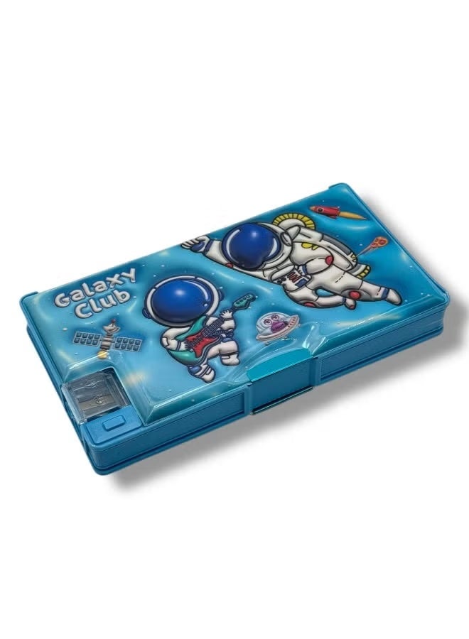 كيوشوب حافظة اقلام مقلمة ثلاثية الابعاد اشكال كرتونية من كيوشوب®️ لطيفة صندوق منظم اقلام رصاص كرتوني رائع للاولاد مع مبراة متعددة الوظائف للاطفال والبنات - Image 1