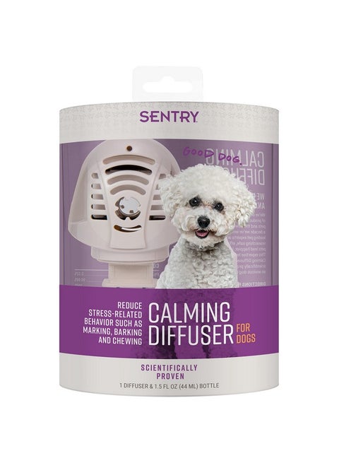 Sentry Calming Diffuser for Dogs, Plug-in Dog Pheromone Diffuser, Reduces Barking, Chewing, Anxiousness, and Other Stress-Induced Behaviors, 30-Day Release