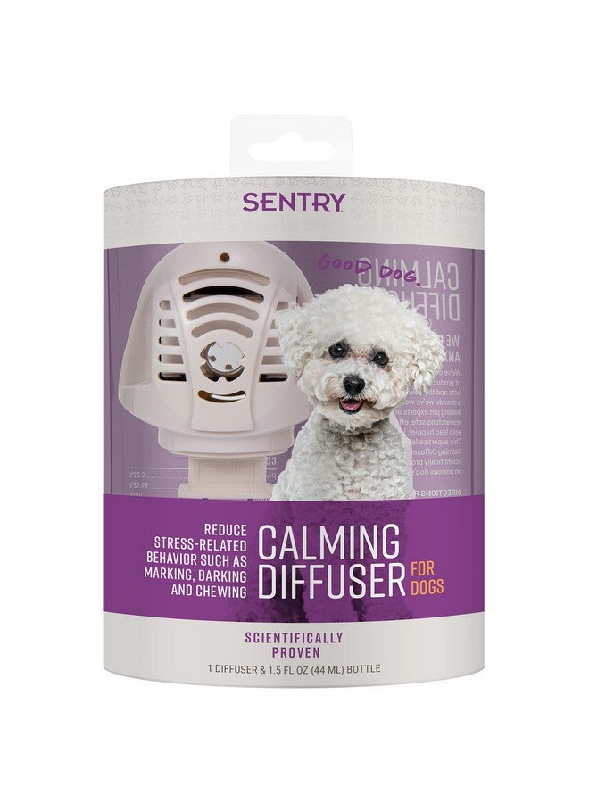 Sentry Calming Diffuser for Dogs, Plug-in Dog Pheromone Diffuser, Reduces Barking, Chewing, Anxiousness, and Other Stress-Induced Behaviors, 30-Day Release
