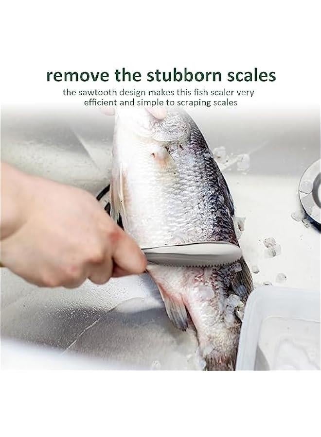 3Pcs Fish Scaler Remover, Fish Scaler Brush, Stainless Steel Fish Cleaning Kit Fish Scaler Fish Skin Graters Cleaning Peeler Scaler Scraper with Bottle Opener for Kitchen Fish Scales Removing Peelin - Image 4