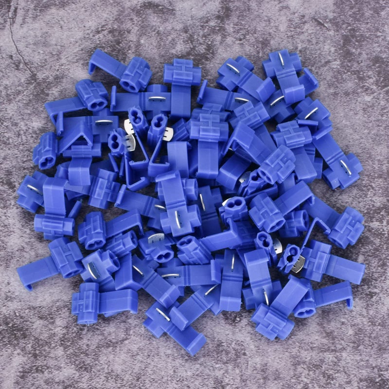 AccEncyc 60Pcs Solderless Quick Splice Wire Connectors 18-14 AWG Splice Connector Snap Electrical Wire Connector Cold Pressed Insulated Electric Wire Splice Connectors - Image 5