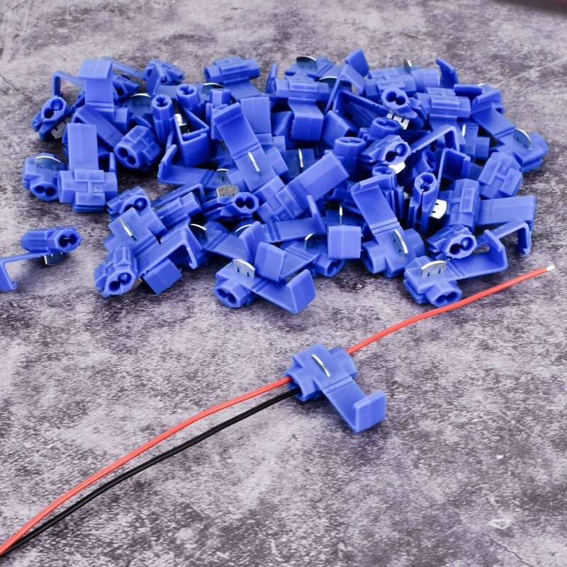 AccEncyc 60Pcs Solderless Quick Splice Wire Connectors 18-14 AWG Splice Connector Snap Electrical Wire Connector Cold Pressed Insulated Electric Wire Splice Connectors - Image 3