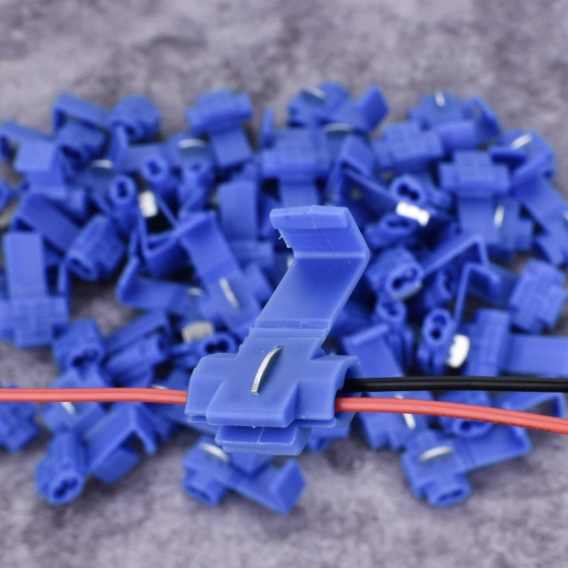 AccEncyc 60Pcs Solderless Quick Splice Wire Connectors 18-14 AWG Splice Connector Snap Electrical Wire Connector Cold Pressed Insulated Electric Wire Splice Connectors - Image 4