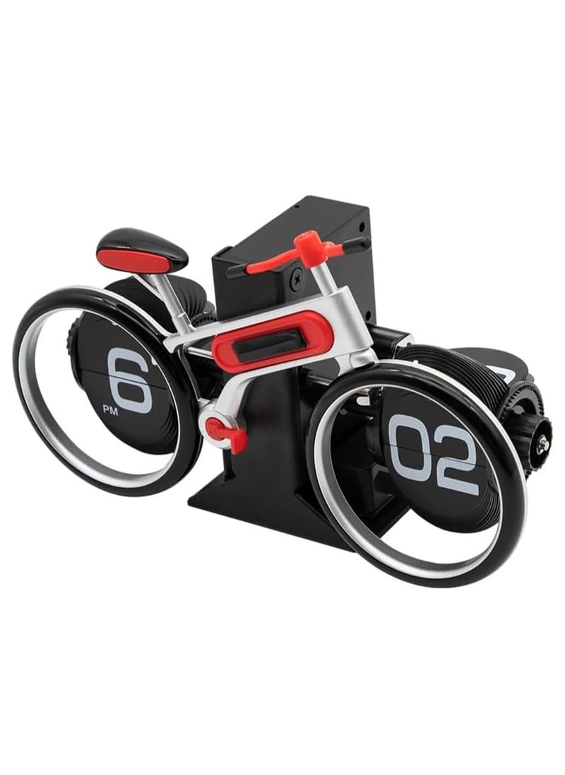 Generic - Bicycle Flip Clock,Flip Down Clock,Retro Digital Flip Desk Clock,Vintage Design Auto Flip Clock,Mechanical Clock,Battery Operated,Home and Office Decorations - Image 1
