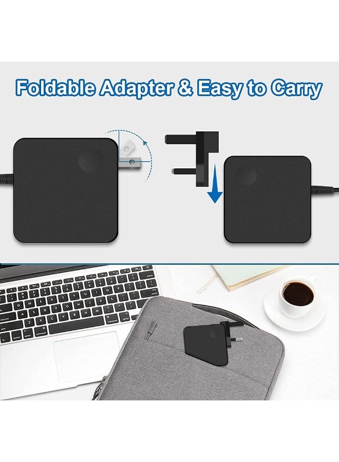USB C Laptop Charger 65w Type C Fast Wall Charger Lenovo Thinkpad Yoga, Mac Book Pro, Hp Elitebook, Dell Latitude, Asus, MacBook air, Acer, Computer Replacement Power Adapter Cord - Image 2