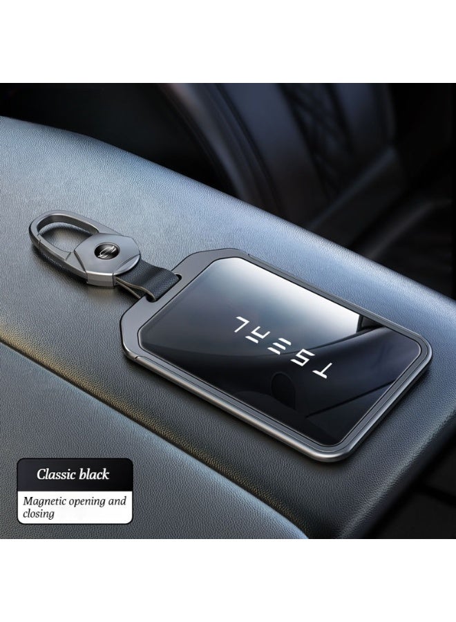 Tesla Suitable for Tesla card keys, model 3_Y_S_X updated version car metal protective cover, high-end car key protective cover - Image 1