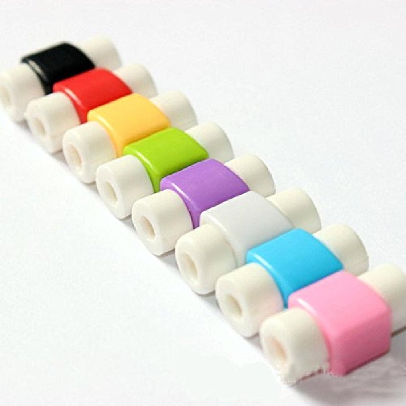 FUNI Practical Cute Cartoon USB Cable Protector Cases, Phone Protect Accessory Flexible Plastic Charger Cable Saver, For IPhone/Ipad Headset Charger Cord 10Pcs, for Cellphone Data Lines - Image 2