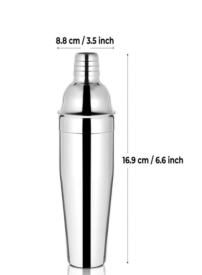 VISAXMI Stainless Steel Cocktail Shaker with Strainer | Mocktail Shaker | Leak Proof Drink Mixer | Bar Shaker for Mocktails, Cocktails & Juices - Image 2