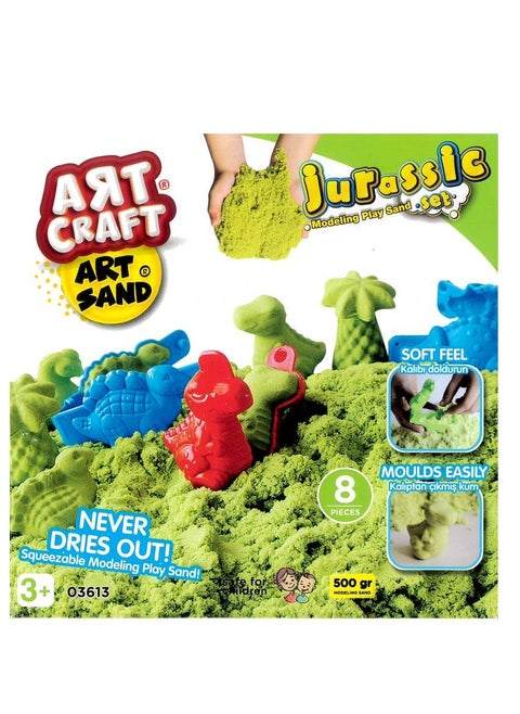 ART CRAFT 500 GR DINOSAURS MODELING PLAY SAND SET