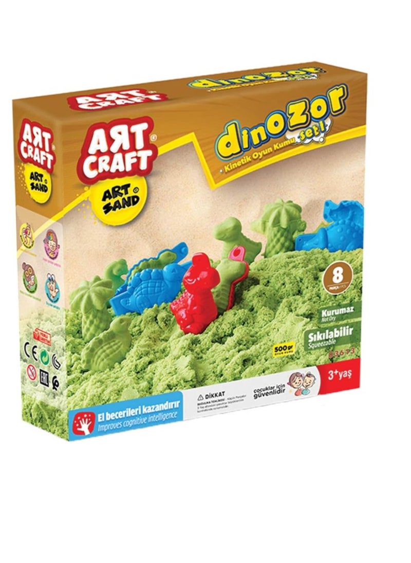 ART CRAFT 500 GR DINOSAURS MODELING PLAY SAND SET