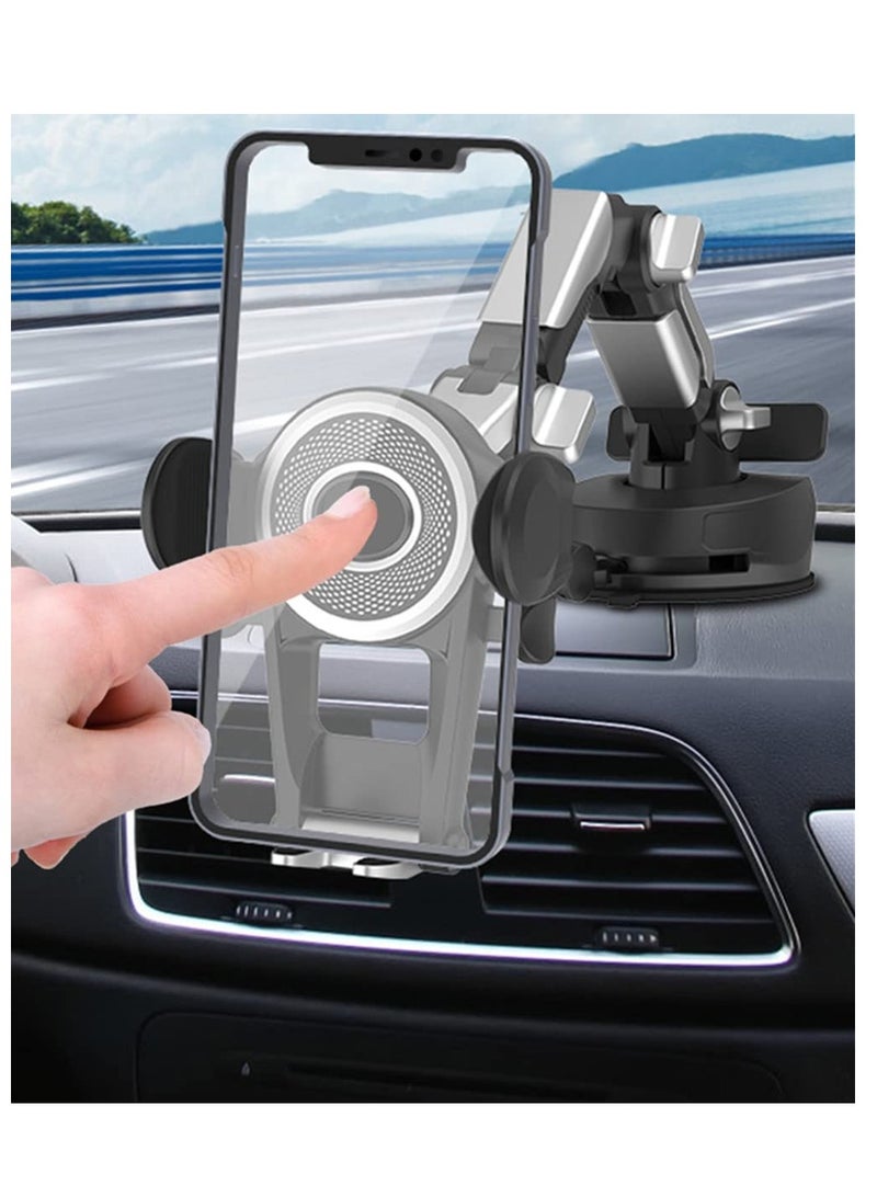 Barakah 360 Heavy Duty Phone Holder Mount, Long Arm, Adjustable Super Suction Cup for Dashboard and Windshield, Hands-Free Cell Phone Holder for Trucks, Cars - Image 3