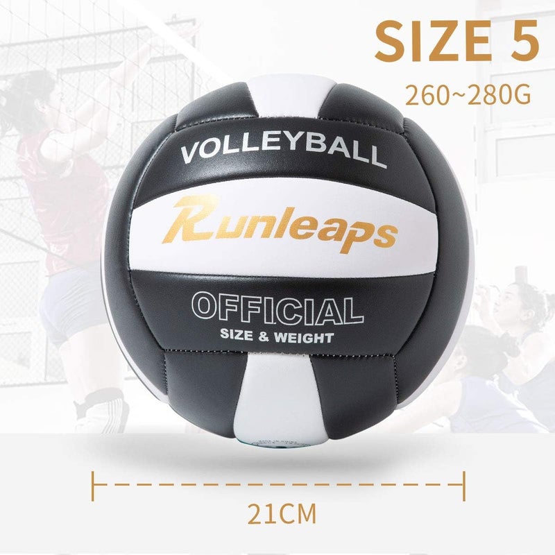 Runleaps Volleyball, Waterproof Indoor Outdoor Volleyball for Beach Game Gym Training (Official Size 5) - Image 4