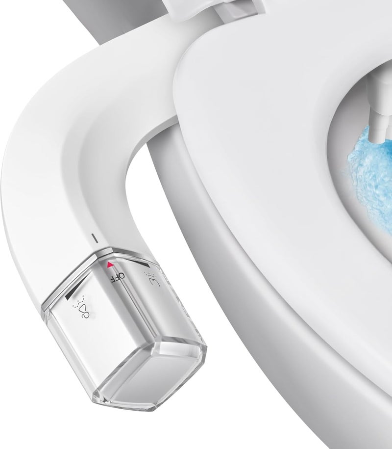 Shineforu Ultra-Slim Bidet Dual Mode Bidet Attachment for Toilet, Bidet Toilet Seat Attachment with Pressure Controls(Feminine/Posterior Wash),Easy to install Design Non-Electric Bidet - Image 1