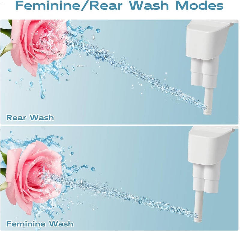 Shineforu Ultra-Slim Bidet Dual Mode Bidet Attachment for Toilet, Bidet Toilet Seat Attachment with Pressure Controls(Feminine/Posterior Wash),Easy to install Design Non-Electric Bidet - Image 2
