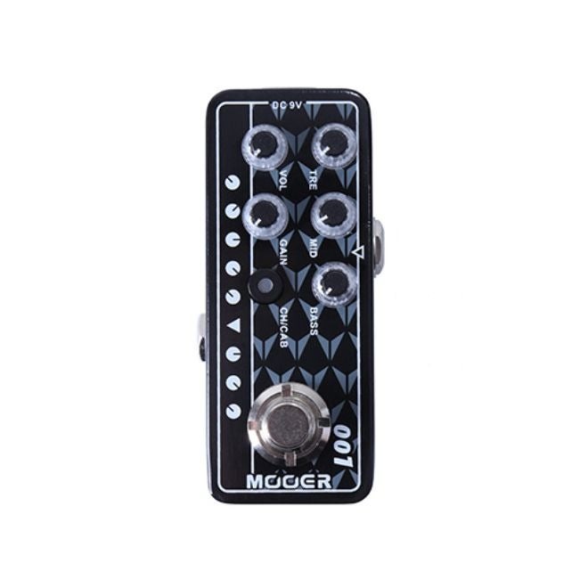 MOOER M001 Gas Station Micro Preamp Pedal, Dual Channel Amp Simulator Based on Diezel Hagen, Built-in Cabinet  Simulation - Image 2