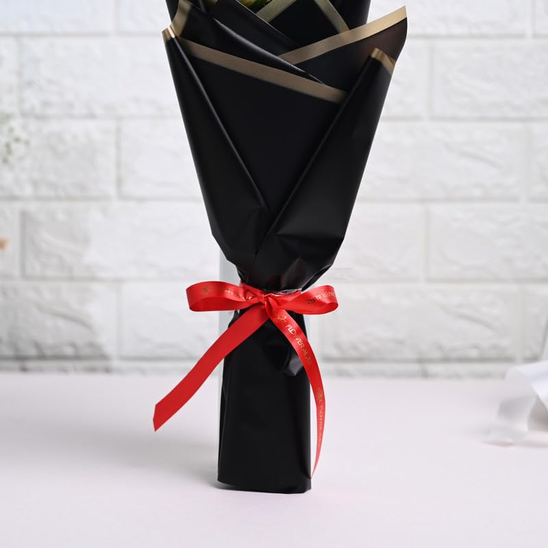 Floweraura FlowerAura Fresh Live Flower Bouquet of 3 White Roses Flowers For Birthday Gift Anniversary Gift Wedding Gift Valentines Day Gift Gift For Special Occasion Same Day Delivery  - Image 4