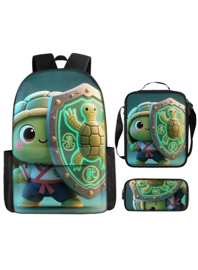 Bright Li Fire Fashion password for student teenagers! Popular cartoon bag three-piece set, practical and eye-catching (available for students, children, friends outings, mountain climbing, school, etc.) - 62 - Image 5