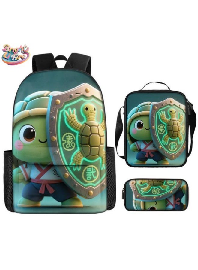 Bright Li Fire Fashion password for student teenagers! Popular cartoon bag three-piece set, practical and eye-catching (available for students, children, friends outings, mountain climbing, school, etc.) - 62 - Image 1
