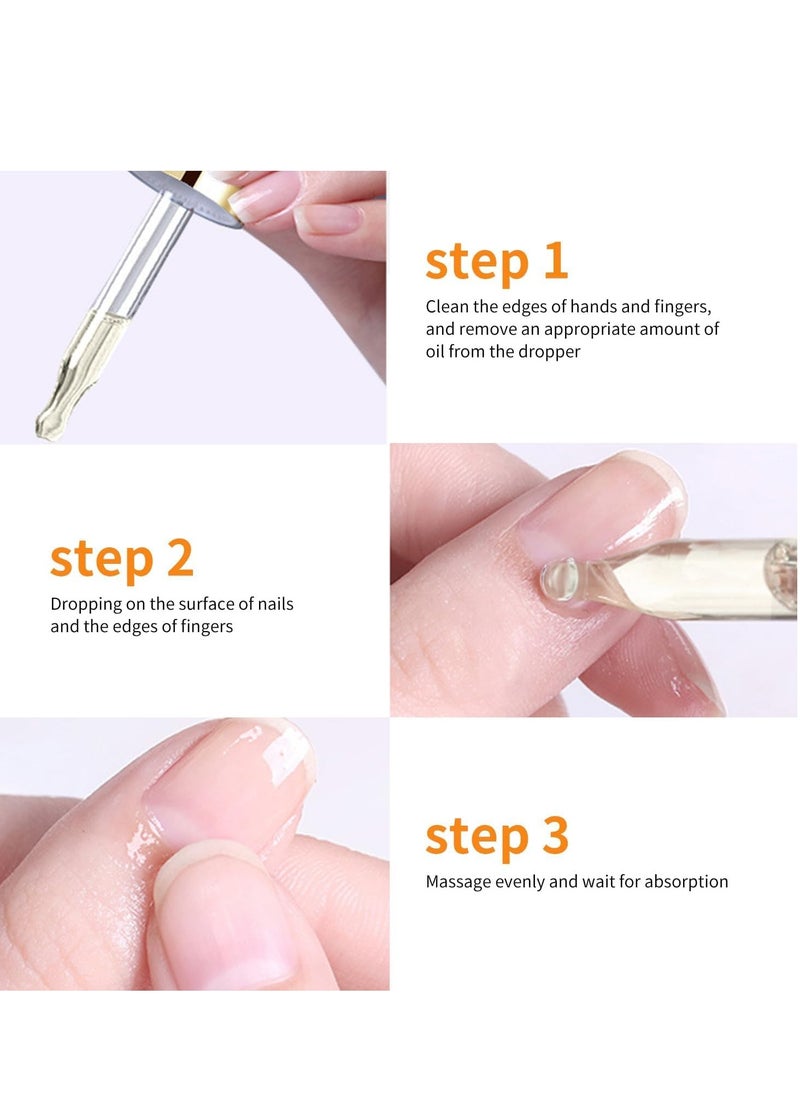 WiRinef - Nail Cuticle Oil,15ml Organic Vitamin E & B, Jojoba Oil for Nails, Moisturizing & Repairing Dry Rough Cuticles, Nail Care with Dropper Design, Orange-Scented Formula for Dry Rough Nail Care Repair - Image 1