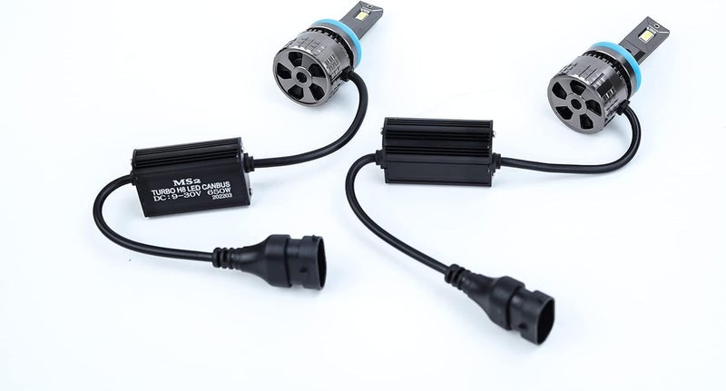 تاكبرو طقم مصابيح أمامية LED TAC PRO للسيارة H8/H11 سطوع 50% 6000 كلفن 650 واط - Image 1