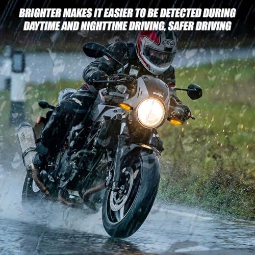 MOTO GENIUS KTM Waterproof Flexible Unbreakable Premium Silicone Rubber LED Indicator Light | High Brightness Universal Fit for All Bikes (4 Pieces) - Image 5