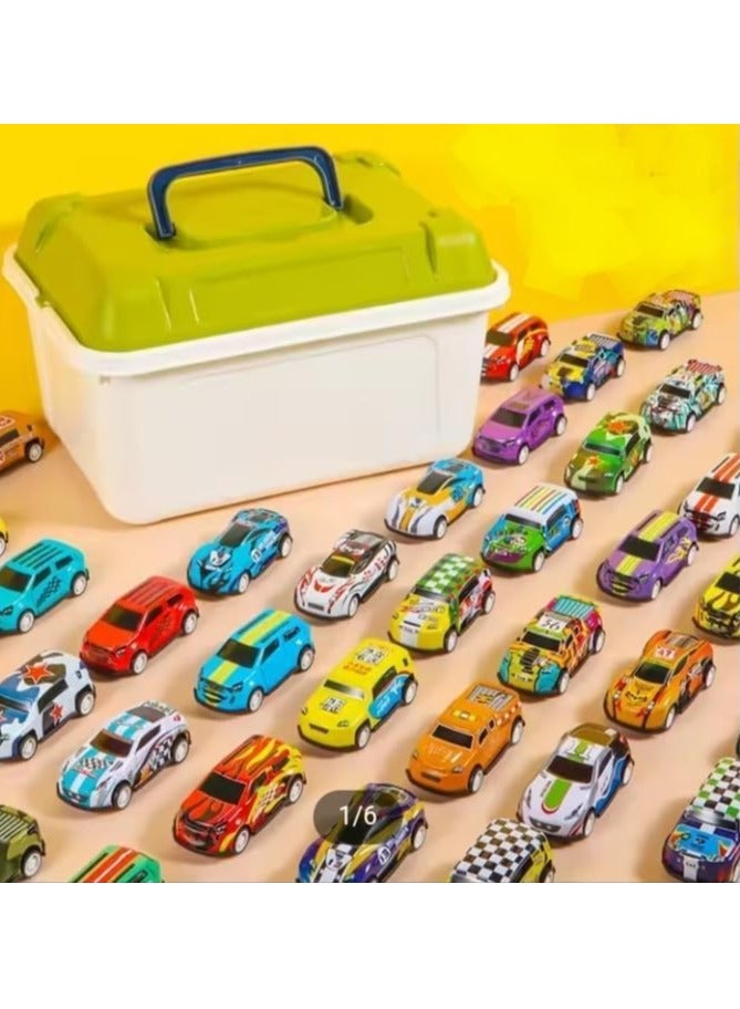 Generic 20 PCS Mini Die-Cast Toy Cars Set with Storage Box – Colorful Racing Vehicles for Kids - Image 1