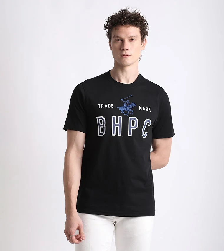Beverly Hills Polo Club Logo Crew Neck Short Sleeves Men's T-Shirt