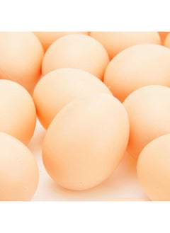 PowerTRC PowerTRC 30 Pcs Plastic Fake Eggs Toys, DIY Easter Eggs, Real-Life Size Faux Pretend Play Food Decorations, Realistic Chicken Eggs  - Image 1