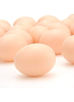 PowerTRC PowerTRC 30 Pcs Plastic Fake Eggs Toys, DIY Easter Eggs, Real-Life Size Faux Pretend Play Food Decorations, Realistic Chicken Eggs  - Image 5