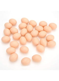 PowerTRC PowerTRC 30 Pcs Plastic Fake Eggs Toys, DIY Easter Eggs, Real-Life Size Faux Pretend Play Food Decorations, Realistic Chicken Eggs  - Image 4