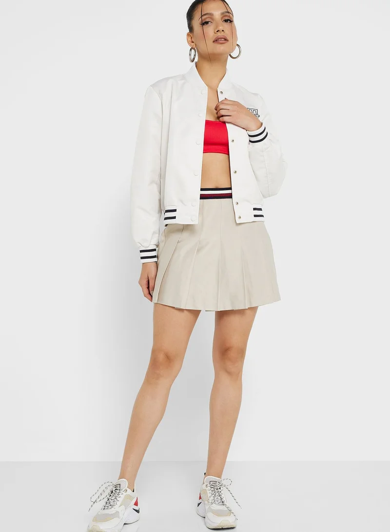 TOMMY HILFIGER Button Detail Bomber Jacket