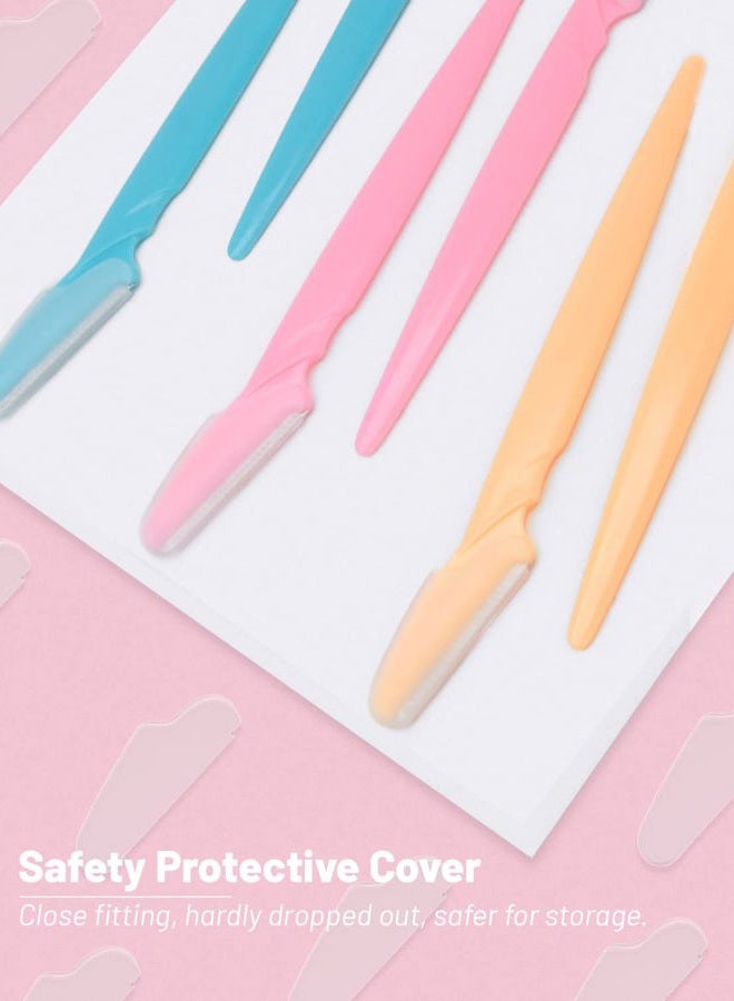 MoHern Eyebrow Razor with Box, 60 Pcs Face Razors for Women and Men, Multipurpose Dermaplane Razor, Dermaplaning Tool for Face, Multi-Color - Image 5