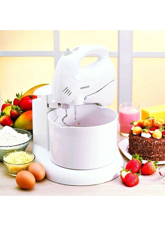 Kenwood hm430 hand mixer with bowl, 250 watts - white - Image 1