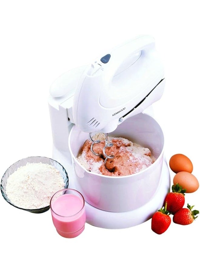 Kenwood hm430 hand mixer with bowl, 250 watts - white - Image 4