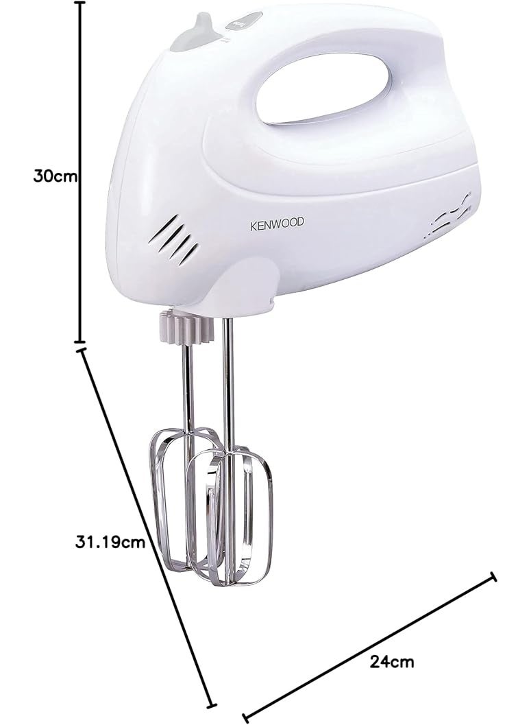 Kenwood hm430 hand mixer with bowl, 250 watts - white - Image 3