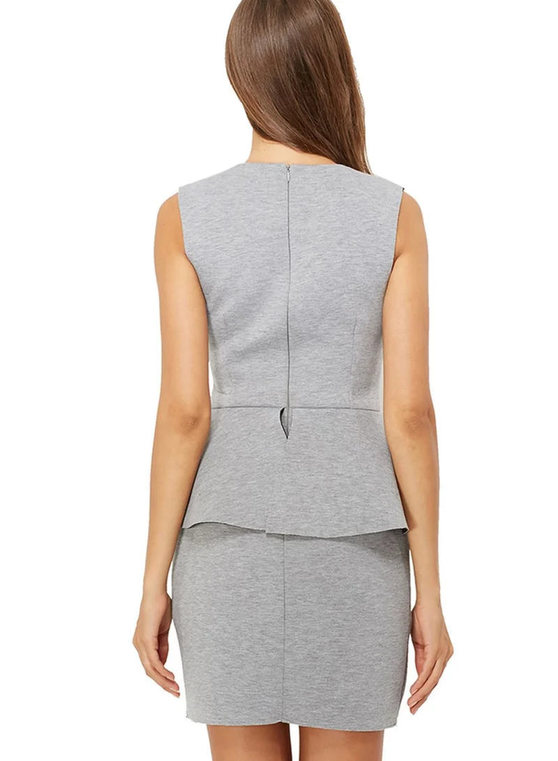Ginger Scuba Peplum Dress