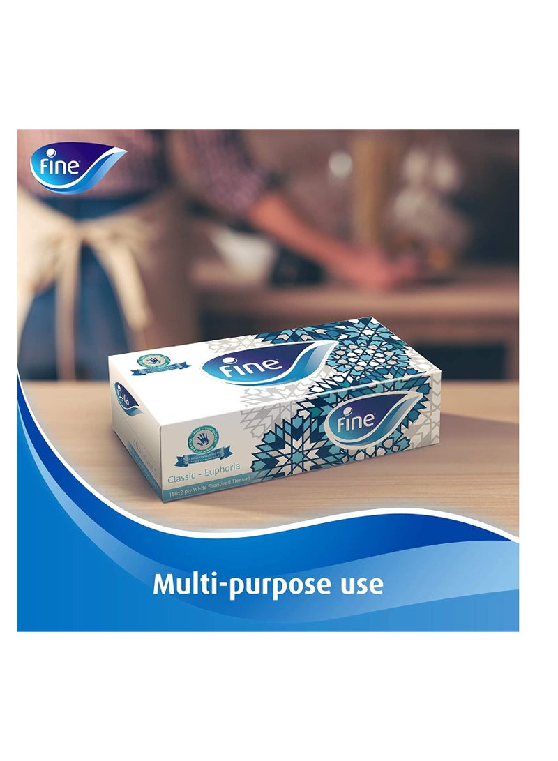 Fine 2 Ply Sterilized Facial Tissue With Toilet Roll Pack Of 5 White - Image 2